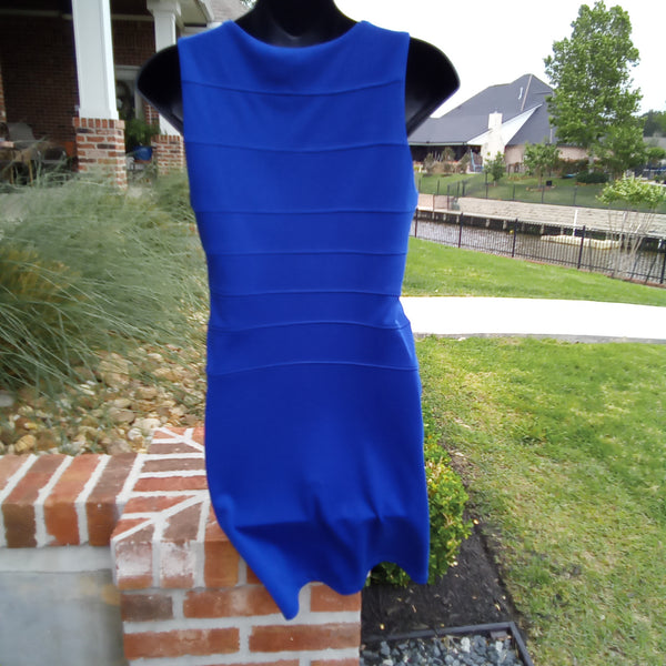 Fitted Royal Blue Bandage Dress | Neesha