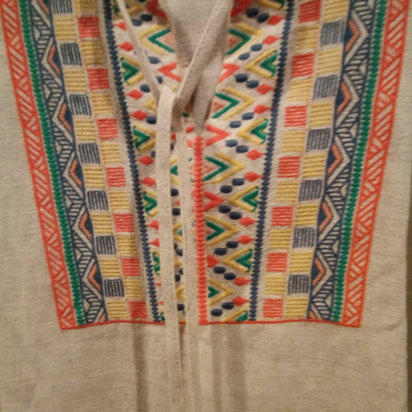 Beige Cap Sleeve Embroidered Top | Savana Jane