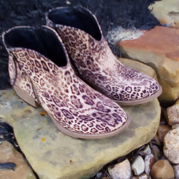 Light Taupe Leopard Bootie | Very G Divine