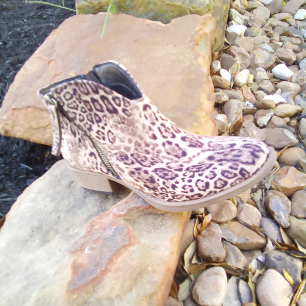 Light Taupe Leopard Bootie | Very G Divine