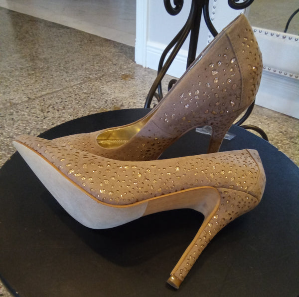 Taupe and Gold Pumps or Heels | Not Rated | Magnetism