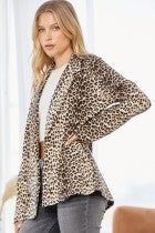 Long Sleeve Leopard Blazer | Savanna Jane