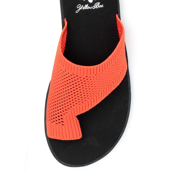 Orange Toe Sandals | Yellow Box Footwear Feeza