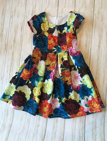 Bright Floral Party Dress | Bonnie Jean