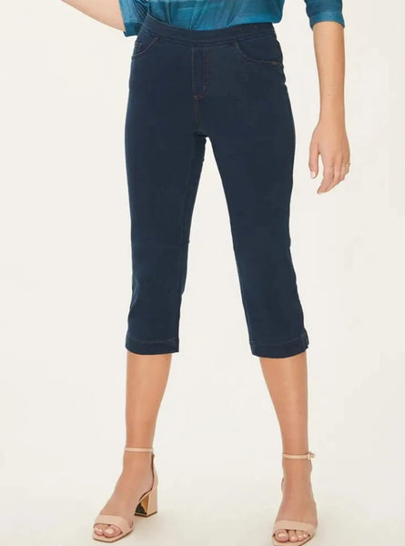 Dark Indigo French Dressing Jeans Capri