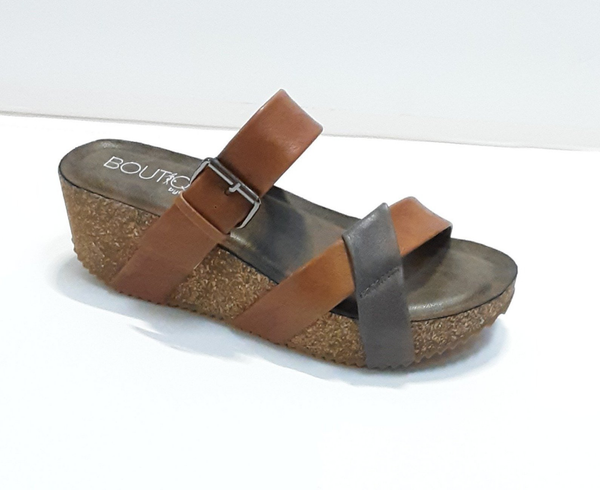 Pecos Velcro Wedge Sandal | Corkys Boutique