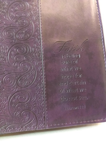 Purple  Faith Bible Cover