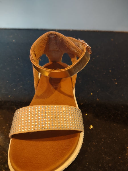 Rose gold sandals with Glitz | Mini Mia Ellen-J