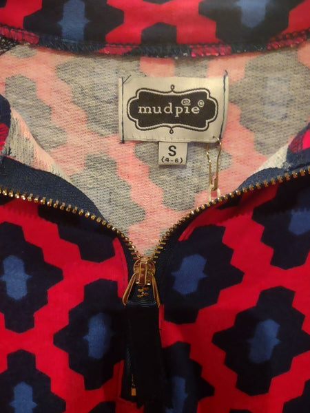 Poppy Zip Neck Pullover | Mud Pie