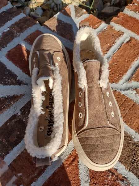 No Lace Suede Sneaker with Sherpa Lining | Gypsy Jazz Snowflake