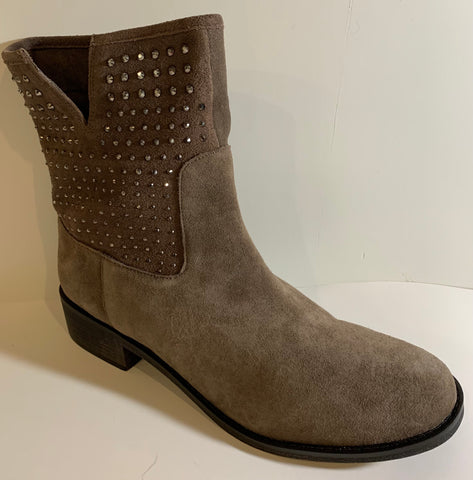 Taupe Suede Short Boot | Yellow Box Size 11 CLEARANCE 80% off!