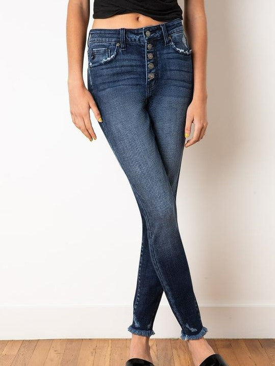 Kancan Emma High Rise Ankle Skinny Jeans