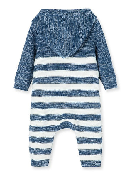 Hooded Sweater Onsie - Blue | Little Me