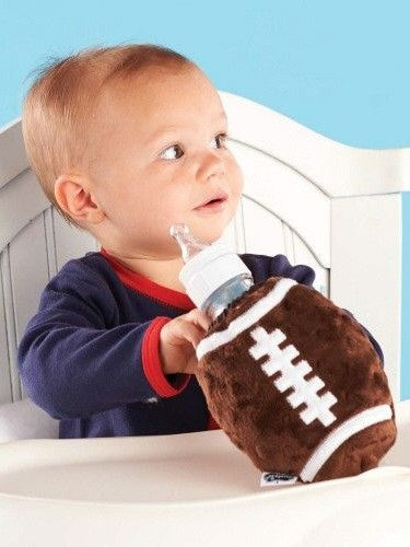 Baby with Football Bottle Holder