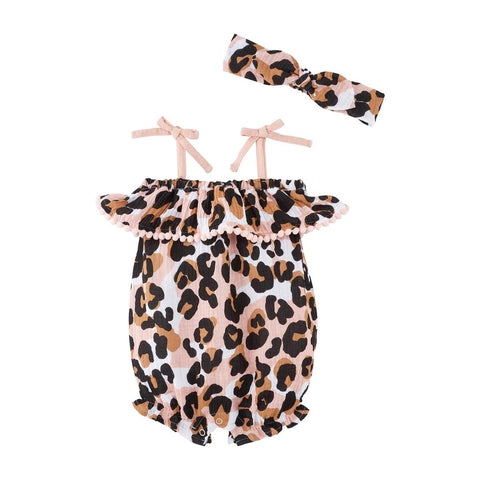 Leopard Bubble Suit with Headband