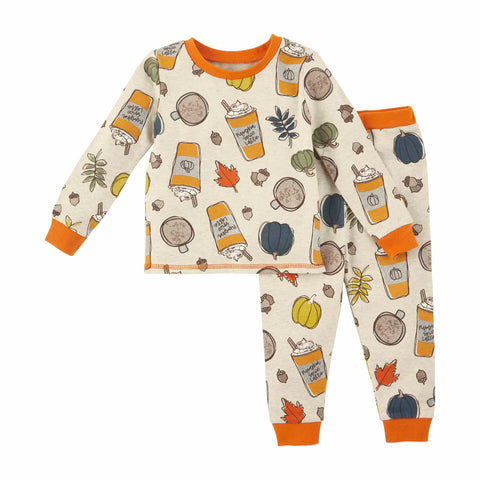 Pumpkin Spice Pajama Set | Mud Pie