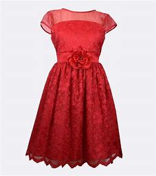Red Sparkle Lace Dress Dress