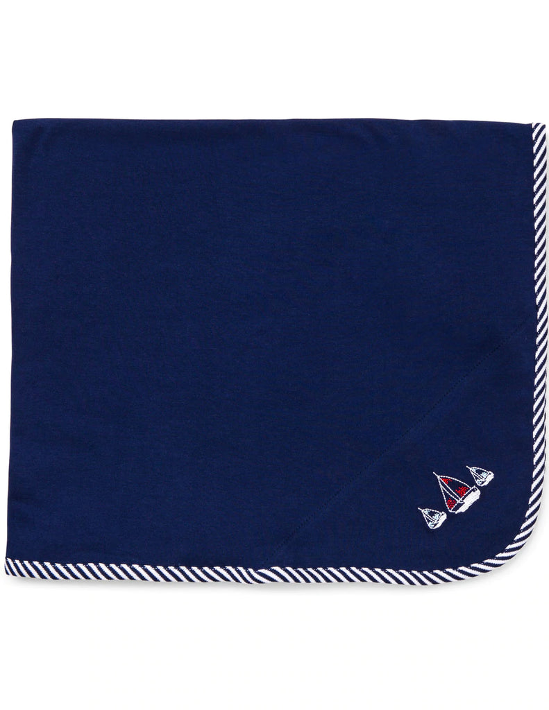 Sailboat Tag-Along Receiving Blanket | Little Me