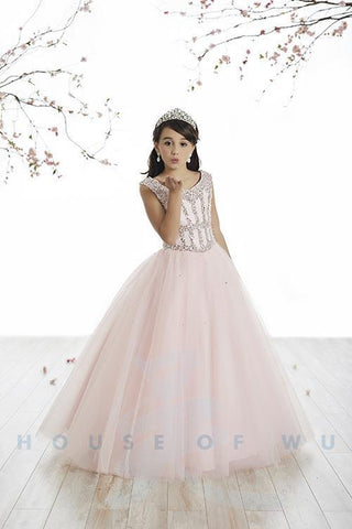Soft Pink Tulle Princess Gown size 4