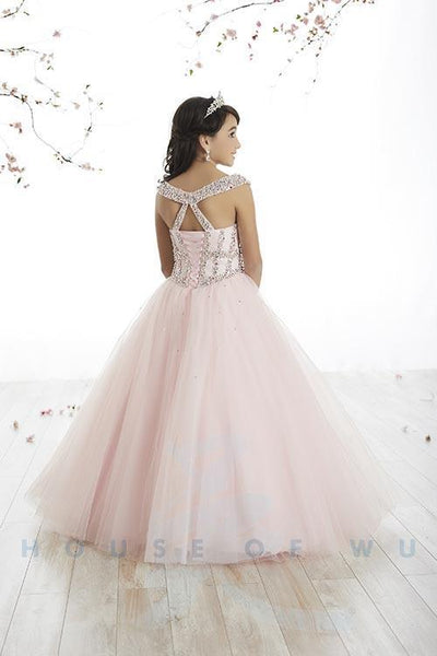 Soft Pink Tulle Princess Gown size 4