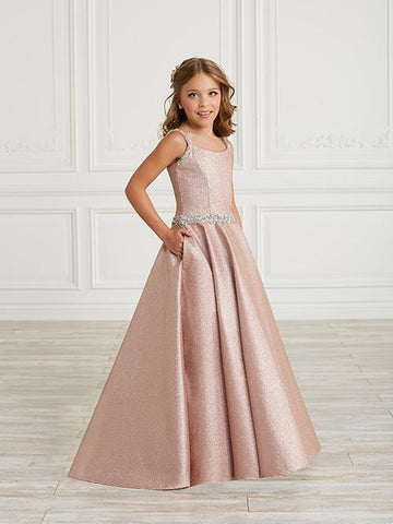 Metallic A-line Dress | Tiffany Princess 13632