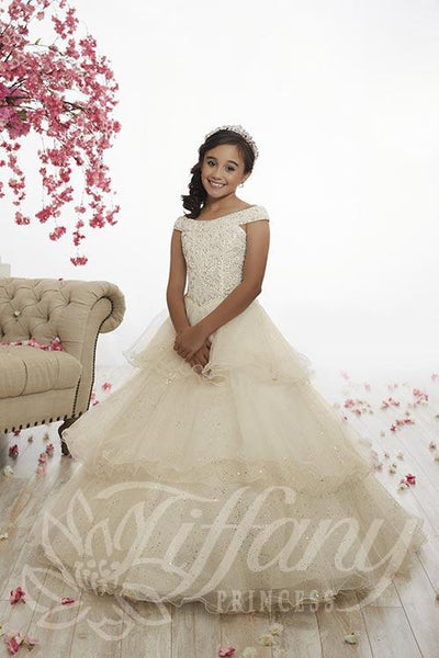 Tiffany 13517 Girls Pageant Gown
