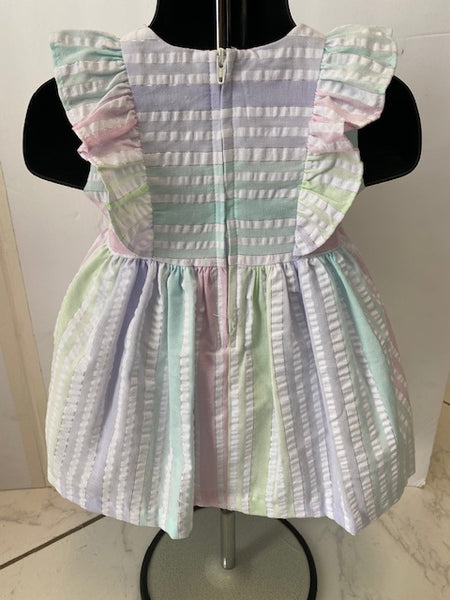Multi-Striped Dress and bloomers | Bonnie Baby