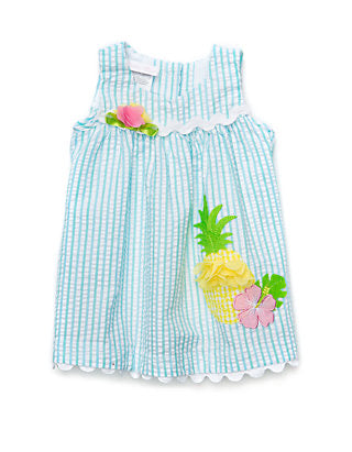 Bonnie baby two-piece dress with pineapple