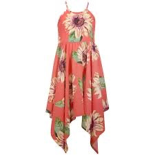 Handkerchief Hem Sunflower Dress | Bonnie Jean