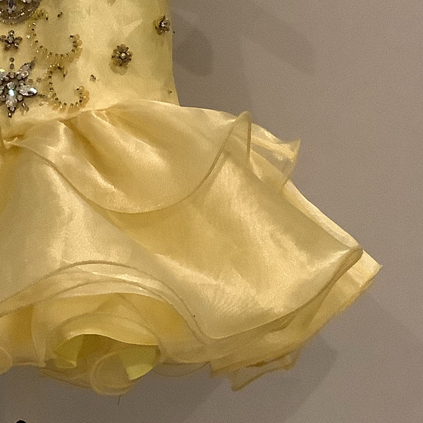 Little Rosie Yellow pageant dress