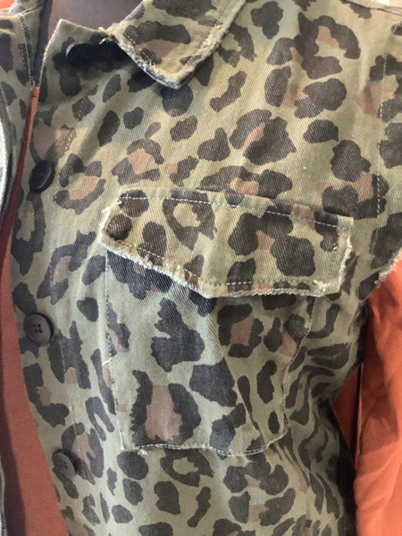 Olive Leopard Vest | Jodifl - Plus