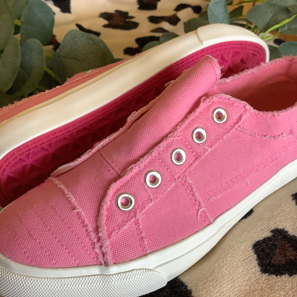 Bubblegum Pink No Lace Sneakers | Corkys Babalu