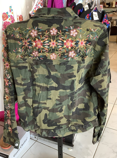 Camo Embroidered Jacket | Savana Jane - Sold Out