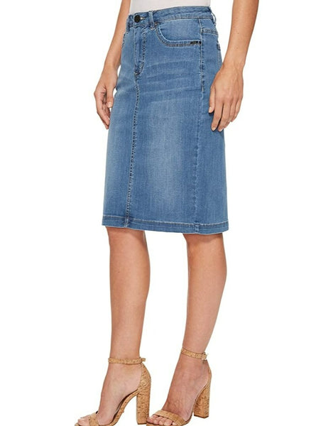 French Dressing Cool Max Jean Skirt