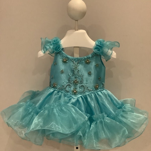 Little Rosie Aqua pageant dress