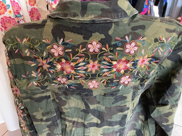 Camo Embroidered Jacket | Savana Jane - Sold Out
