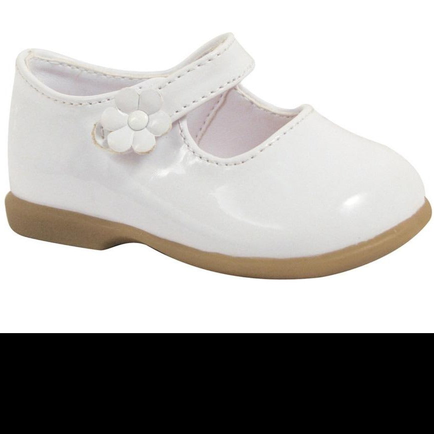 Baby Deer White Shoes With Flower