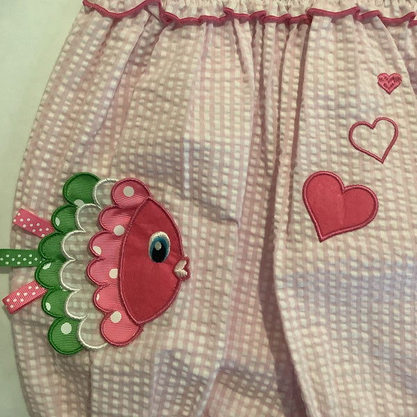 Seersucker Fish Romper | Bonnie Baby