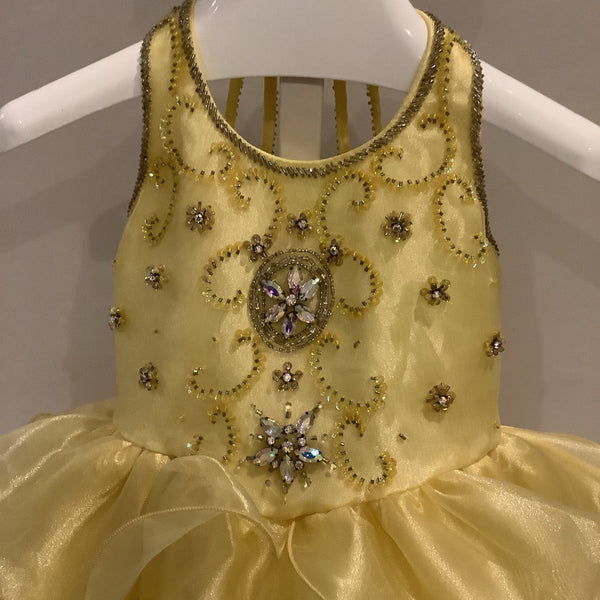 Little Rosie Yellow pageant dress