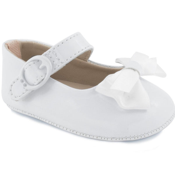 Baby Deer White Shoe With Bow
