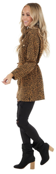 Leopard drawstring jacket | Jodifl