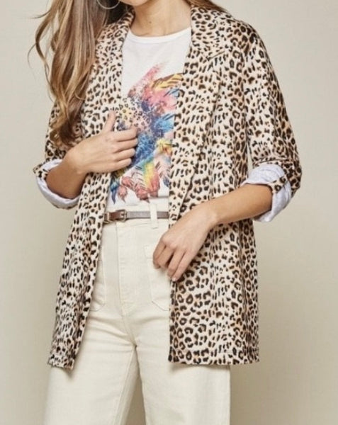 Savanna Jane Leopard Blazer