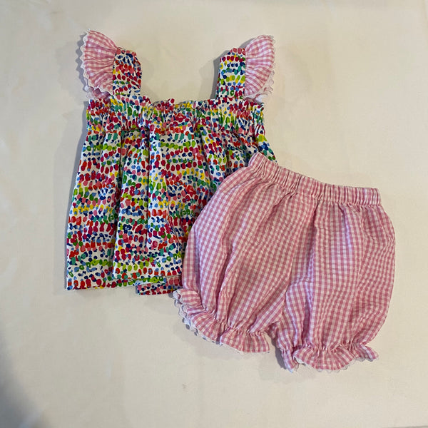 Infant 2PC Multi Color Short Set | Millie Jay