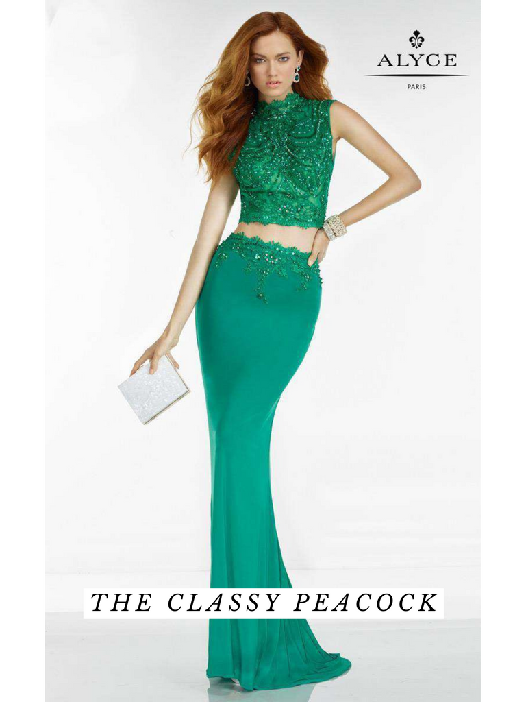 Alyce Emerald Green two piece
