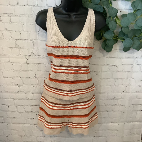 Crochet Striped Tank and/or Short