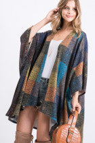 Plaid Jewel Toned Cardigan